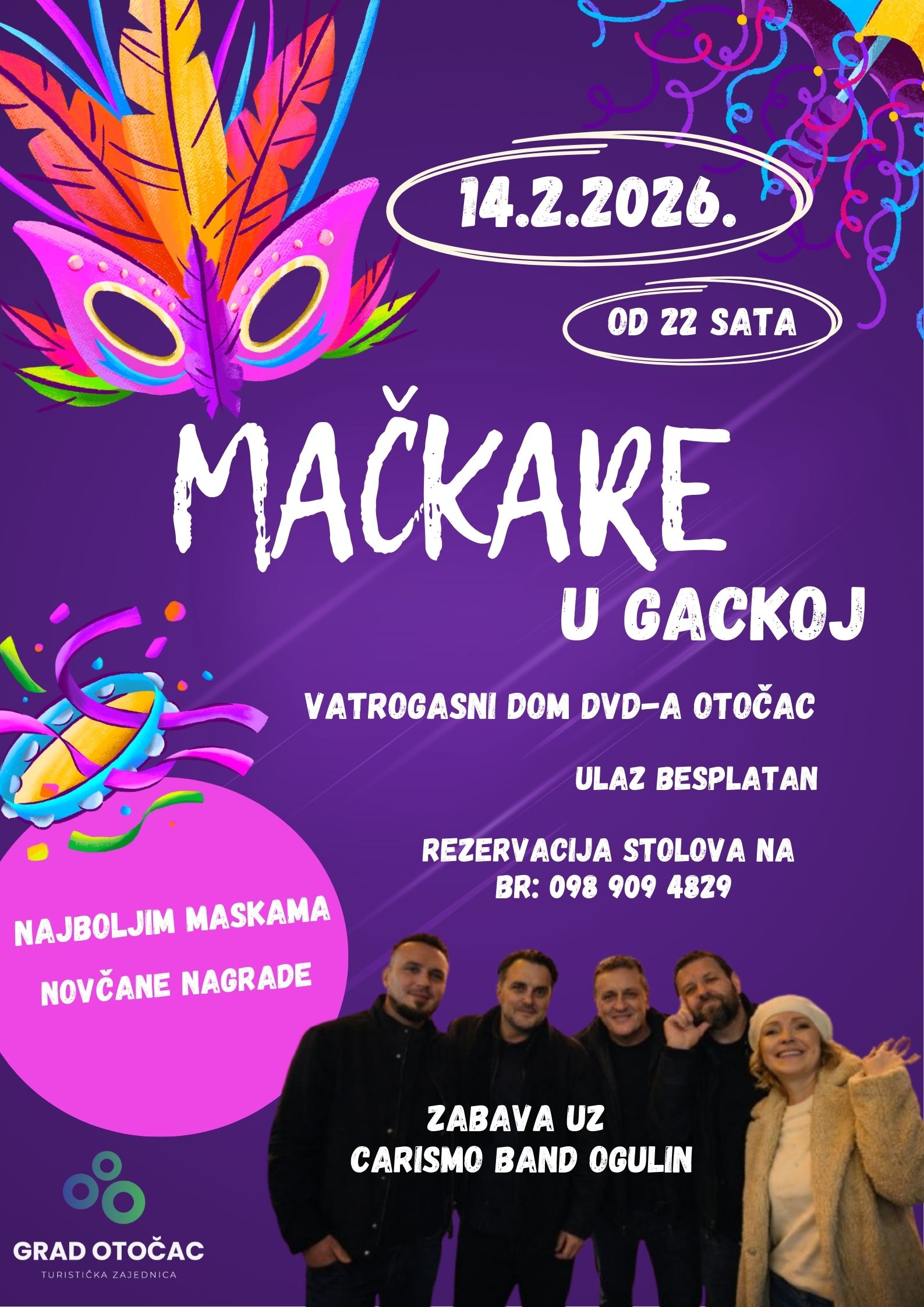 Najluđe i najšarenije doba godine stiže u Gacku – Mačkare u Otočcu i ove godine donose vrhunsku zabavu!