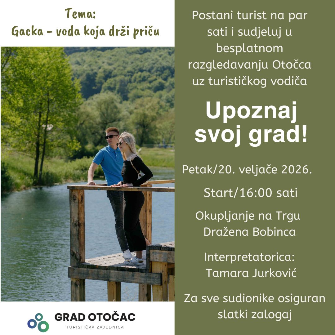 Upoznaj Otočac  povodom Međunarodnog dana turističkih vodiča