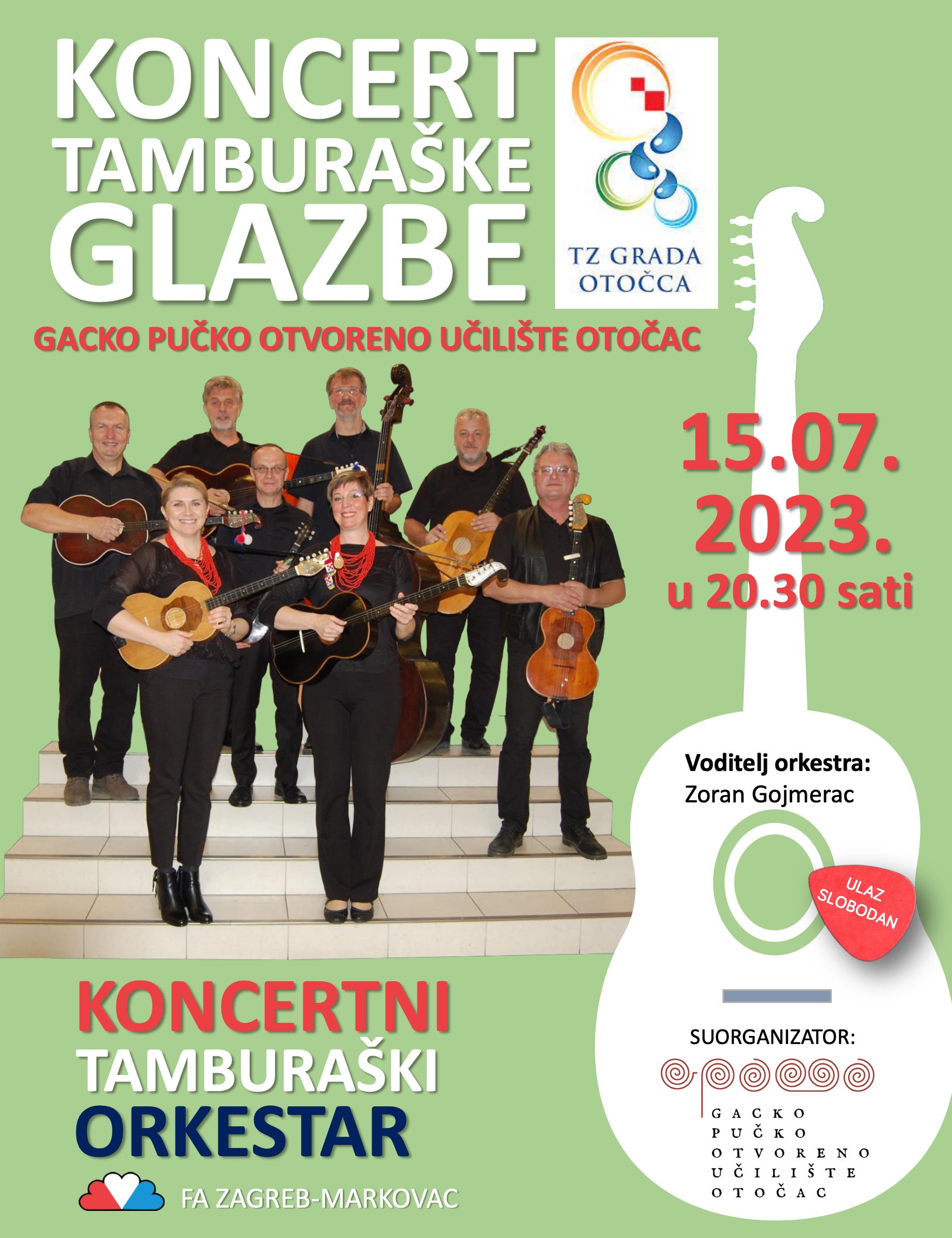 Nastup tamburaškog orkestra FA Markovac u Otočcu